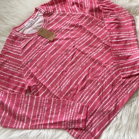 STRIPE & STARE Essential Sweatshirt - Pink Wave - Picture 3 of 8